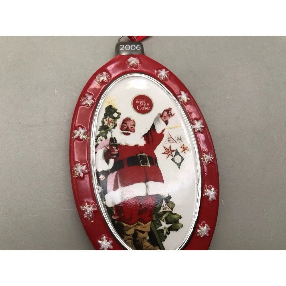 2006 Dept 56 Coca-Cola Santa‎ Christmas Glass Ornament New in Box